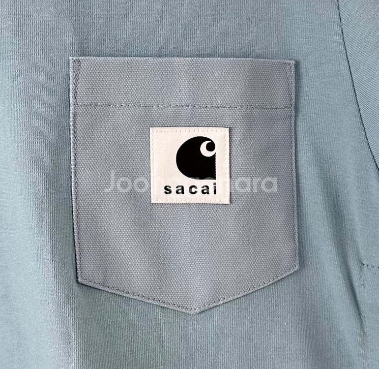 0] 칼하트 사카이 여성 사이드 반팔 티셔츠 라이트블루--4