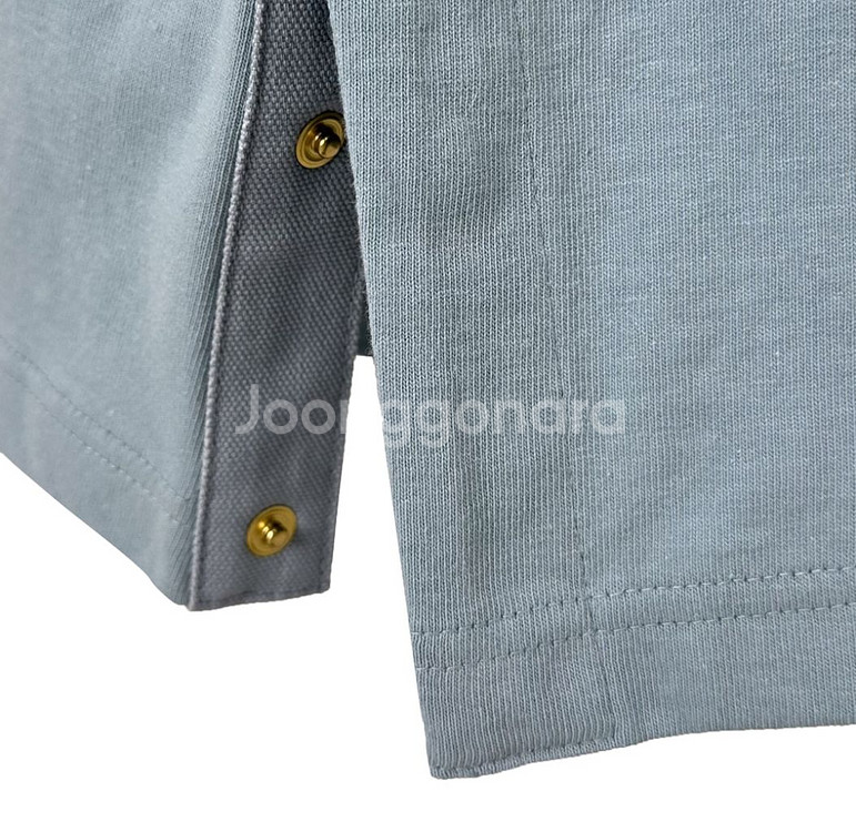 0] 칼하트 사카이 여성 사이드 반팔 티셔츠 라이트블루--6