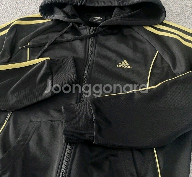 아디다스 검골 금장 블랙 트랙탑 져지집업 90/S--2