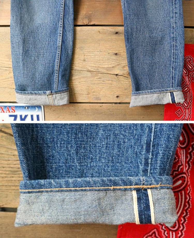 웨어하우스 세컨 브랜드 더블웍스70S 복각 셀비지 데 이미지
