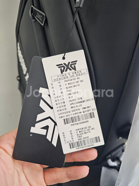 PXG 카네 리미티드 휠 캐디백 블랙--4