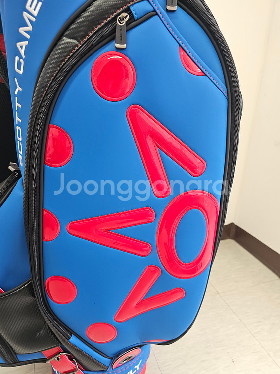 스카티카메론 써클티 투어백 스태프백 블루 레드--7