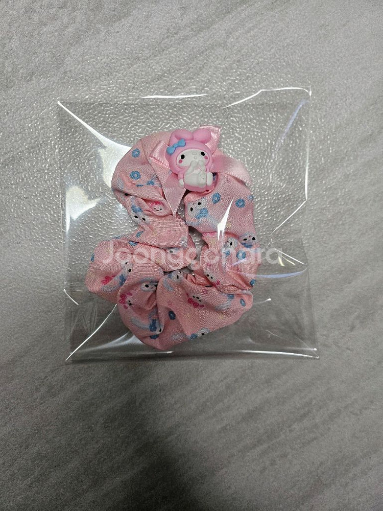 마이멜로디 캐릭터 핑크색 곱창머리끈(새상품)--0