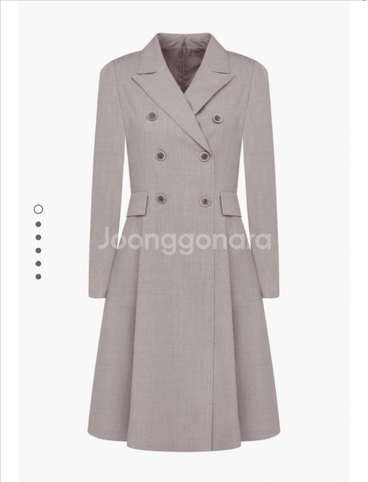 KL 더블 버튼 코트 원피스 (새상품)--2