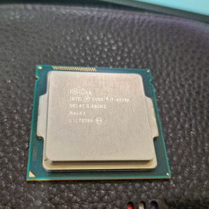 인텔 4세대 i7-4770K CPU 단품.