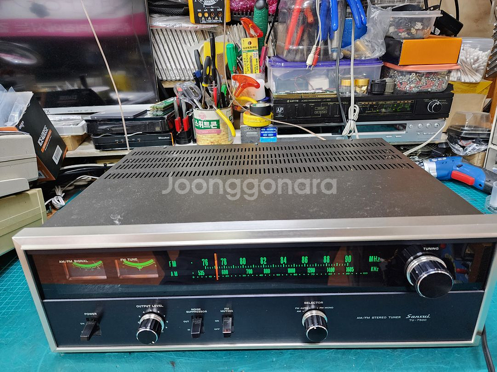 산수이 빈티지 녹턴형튜너 TU-7500--3
