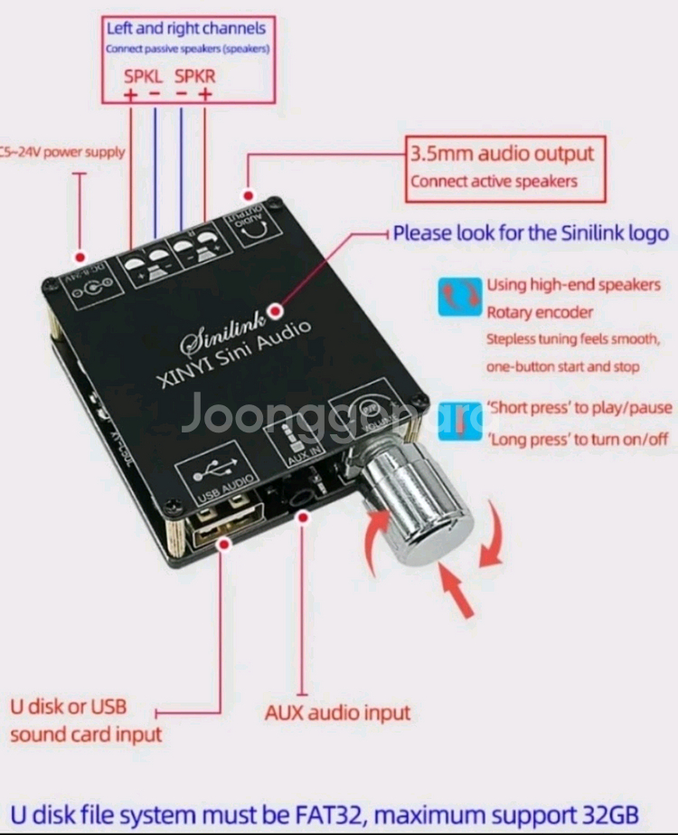 삼성 오디오스피커 >>블루투스스피커(USB,AUX지원)--4