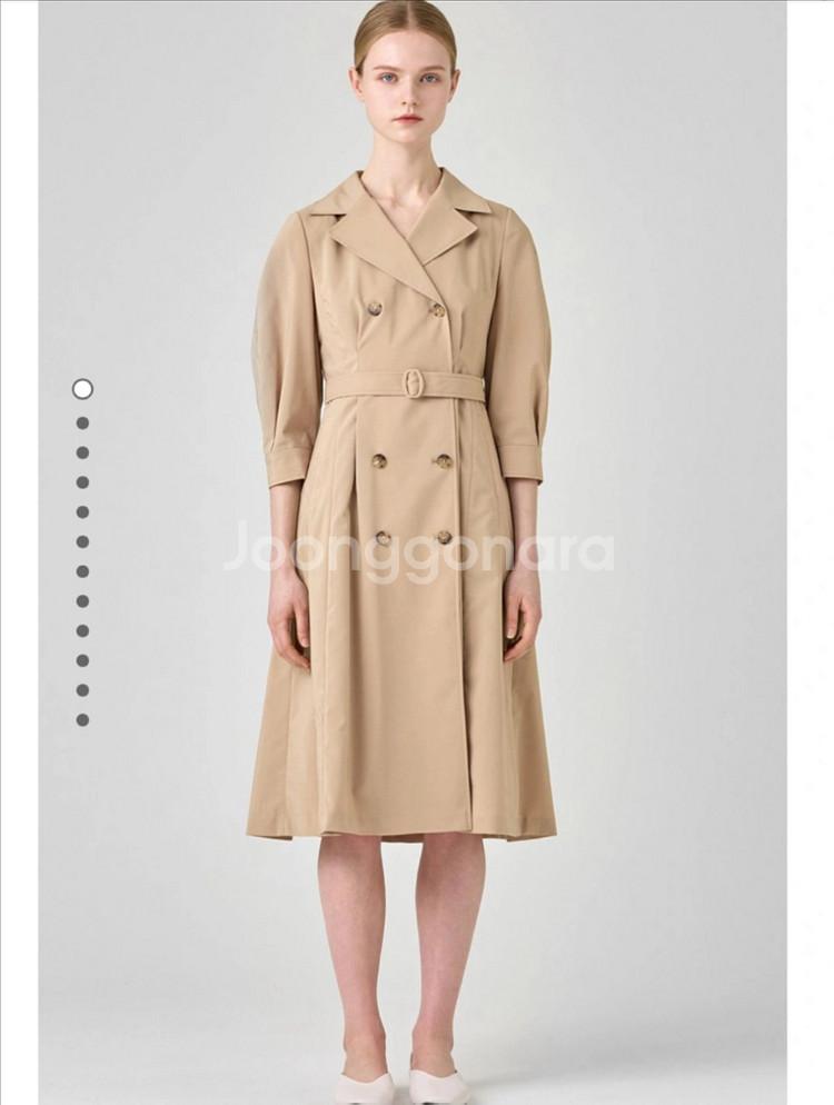 KL 벨티드 트렌치 원피스 (새상품)--2