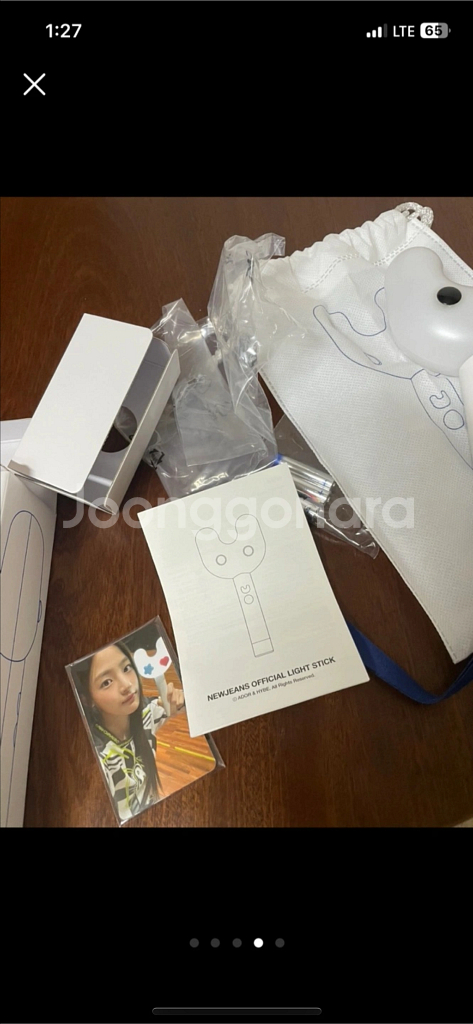 새제품 뉴진스 공식 응원봉 빙키봉 건전지 증정--3