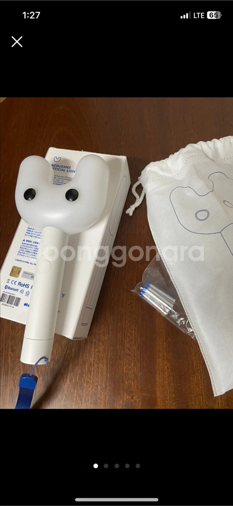 새제품 뉴진스 공식 응원봉 빙키봉 건전지 증정--0