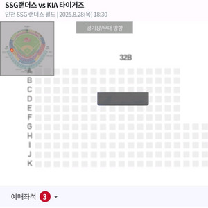 (원가이하) 08/28 기아 쓱 응원지정석