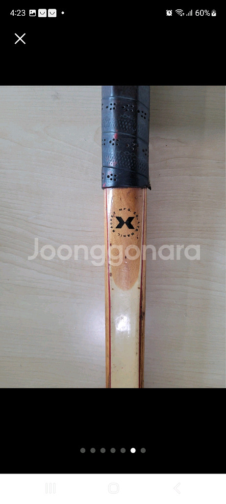 엔틱 한일라켓 디피용 우드 테니스라켓 전시용--5