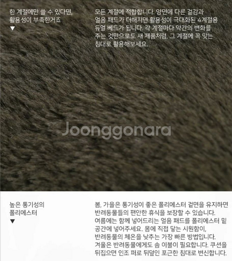 피단스튜디오 펫소파 대형 가로80cm 사계절쿨매트포함--4