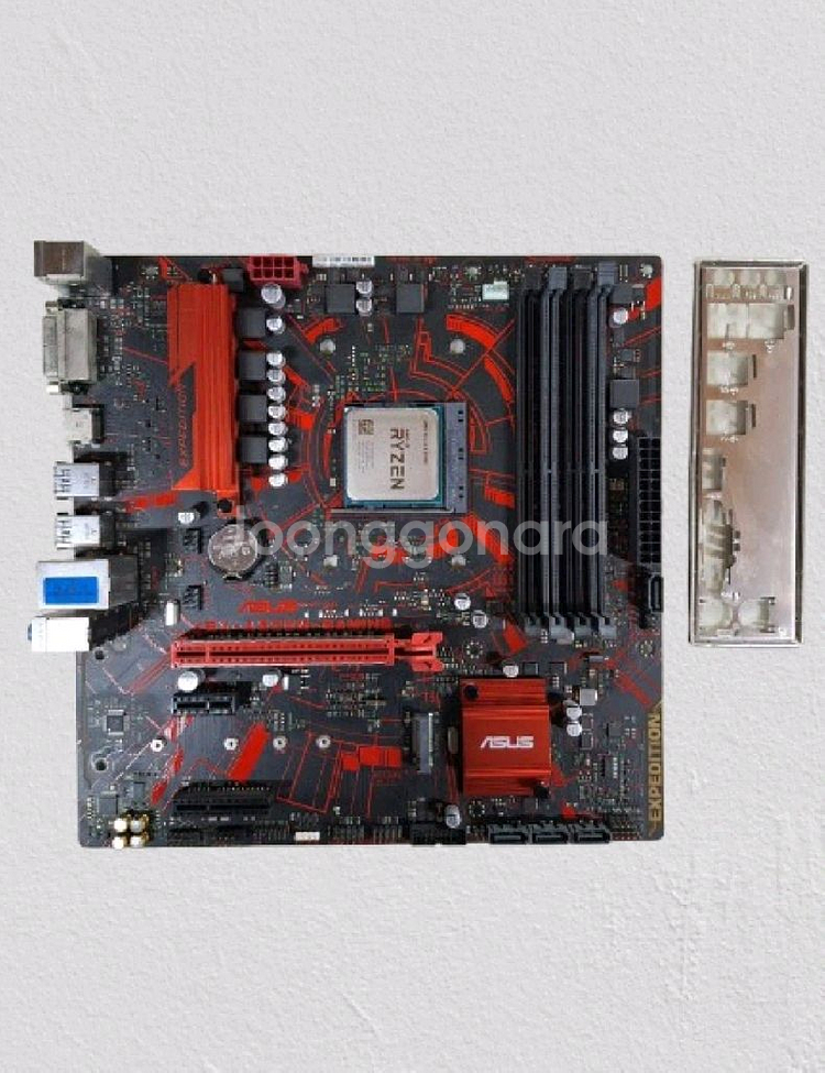 메인보드+CPU(ASUS A320M+R5 3400G)--0