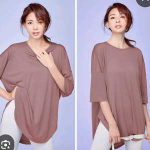 (품절희귀템)STL 힙커버 운동복상의 루즈핏7부박시티셔