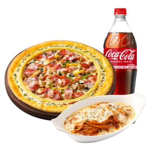 피자헛(포장전용)수퍼슈프림리치골드+리치치즈파스타+콜라