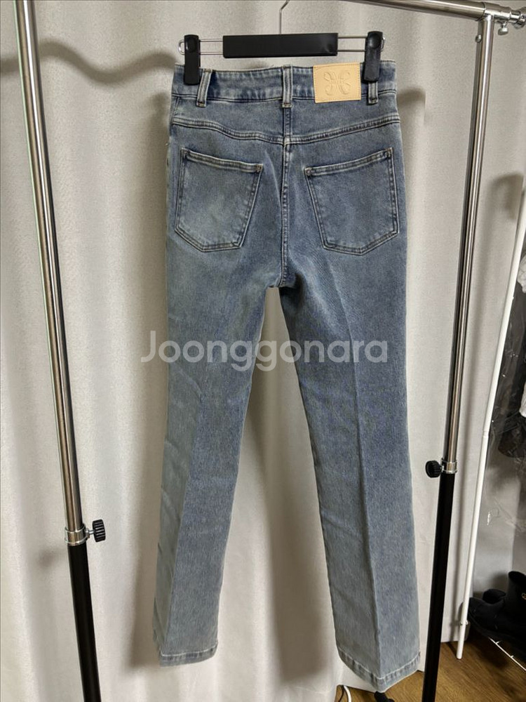 한섬 오브제 워시드 부츠컷 데님 팬츠 - 미착용 새상품--7