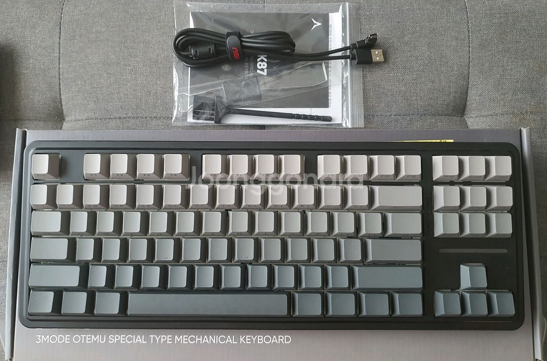 앱코 AK87 무선 3모드 기계식 키보드--3