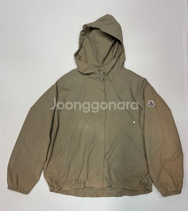몽클레어 빈티지 리메이크 크롭 후드 바람막이 자켓--0