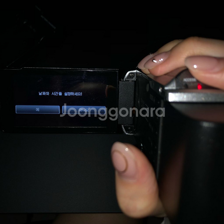JVC GZ-HM33-S 실버 빈티지 캠코더--1