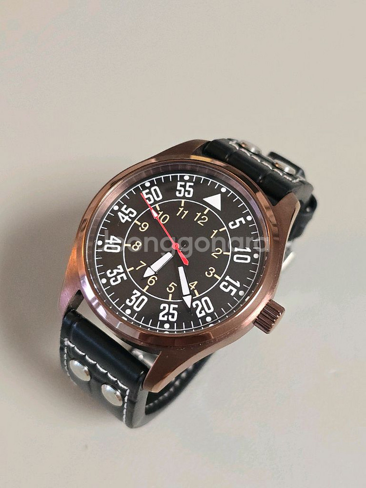 파일럿 시계 40mm 초코색--5
