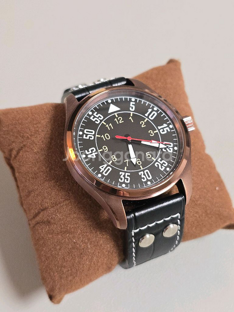 파일럿 시계 40mm 초코색--2