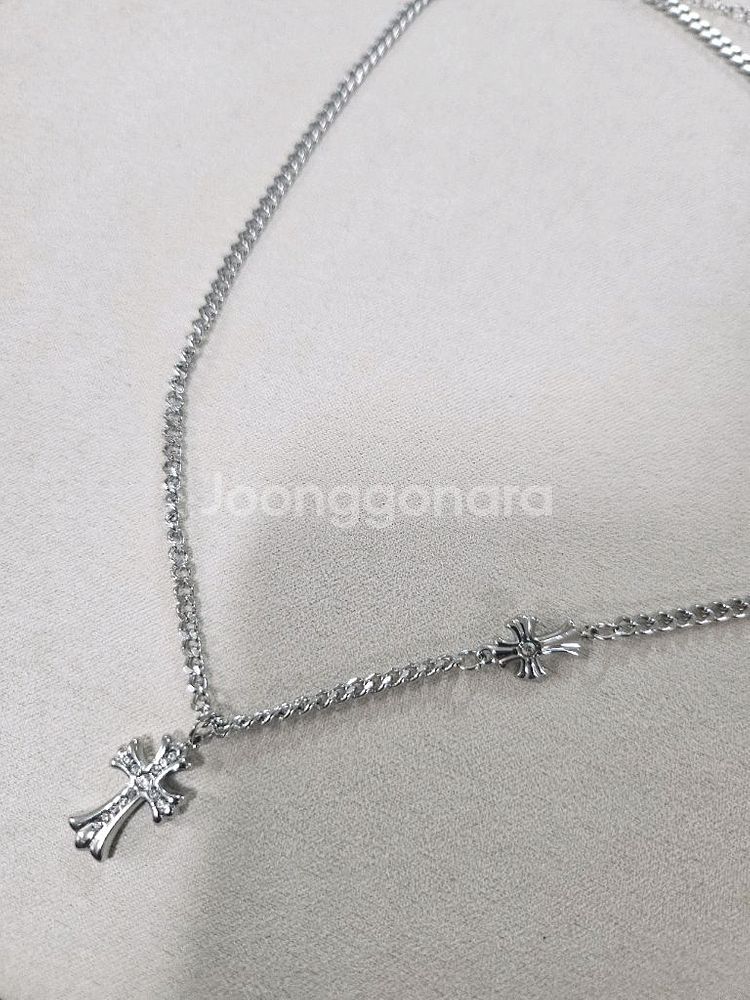 크롬스타일 목걸이--0