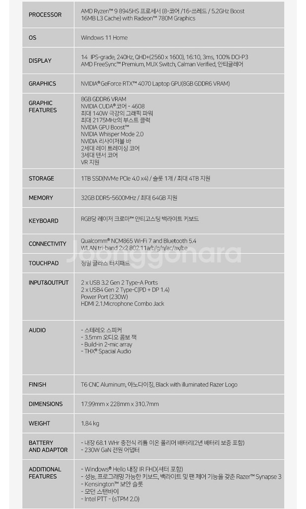 레이저 블레이드14 (2024) 머큐리--1