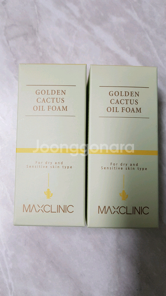 맥스클리닉 골든 선인장 오일 폼 60g 2개--0