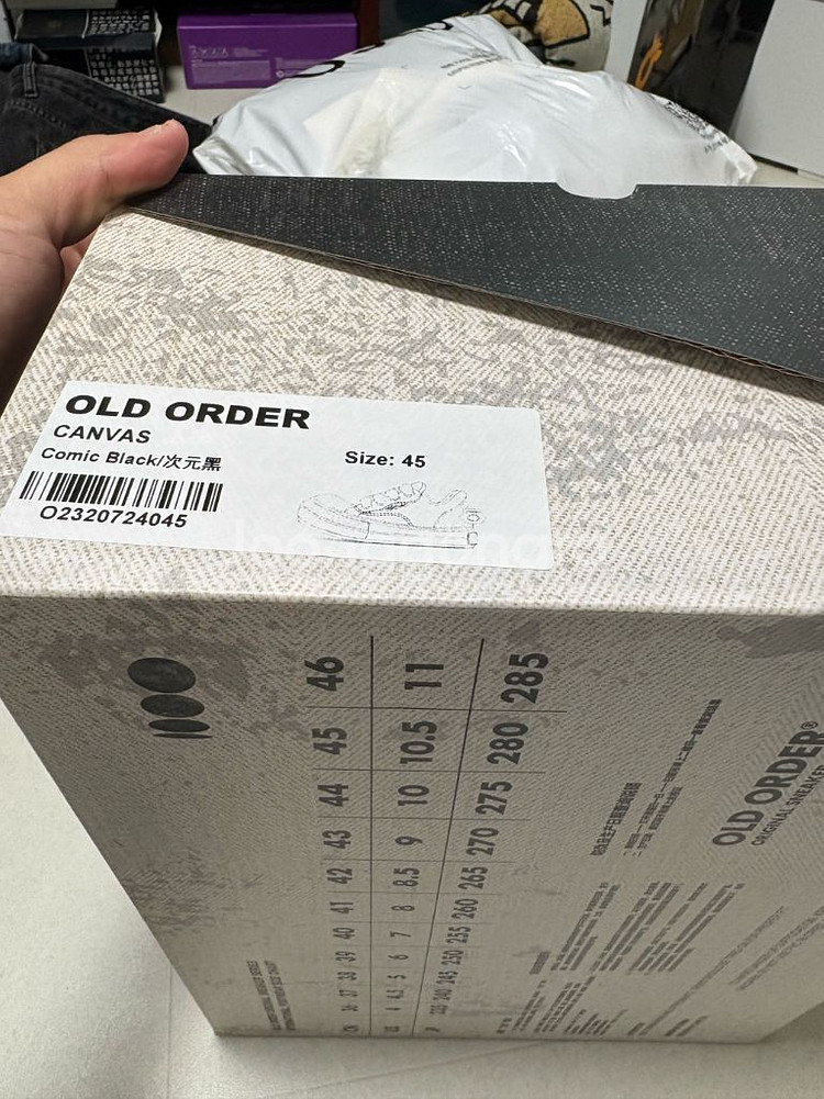 (280)올드오더 컨버스 블랙 45--3
