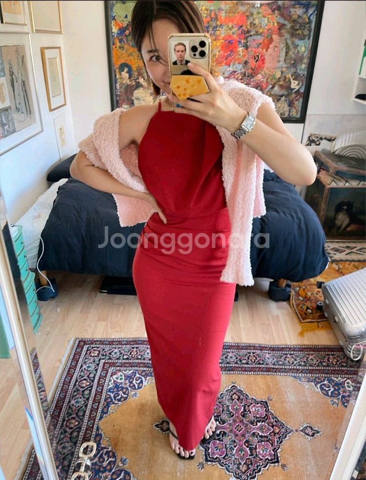 유리임 시그니처 몸매보정 드레이핑 원피스--2