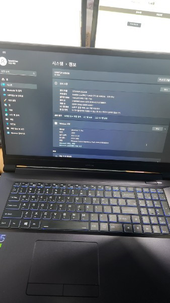 한성 게임용노트북팝니다 i7 9세대 이미지