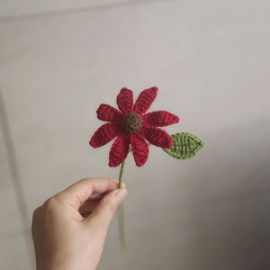 뜨개 꽃
