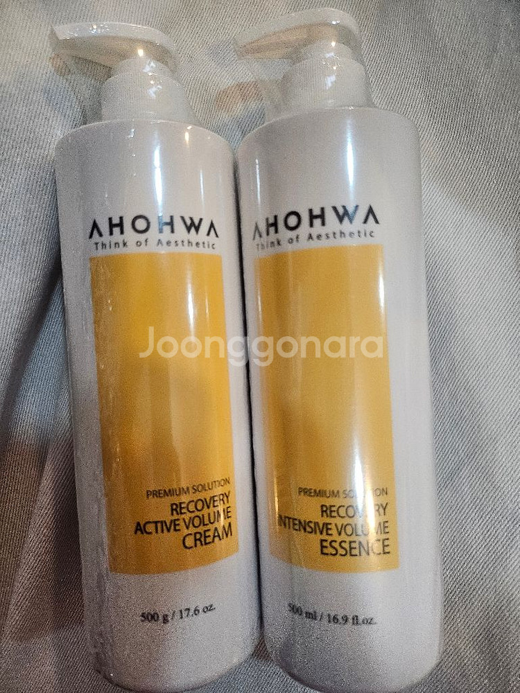 아오와 리커버리 크림+에센스 500ml 일괄--0
