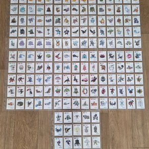 포켓몬 시즌4 띠부씰 167종 전종