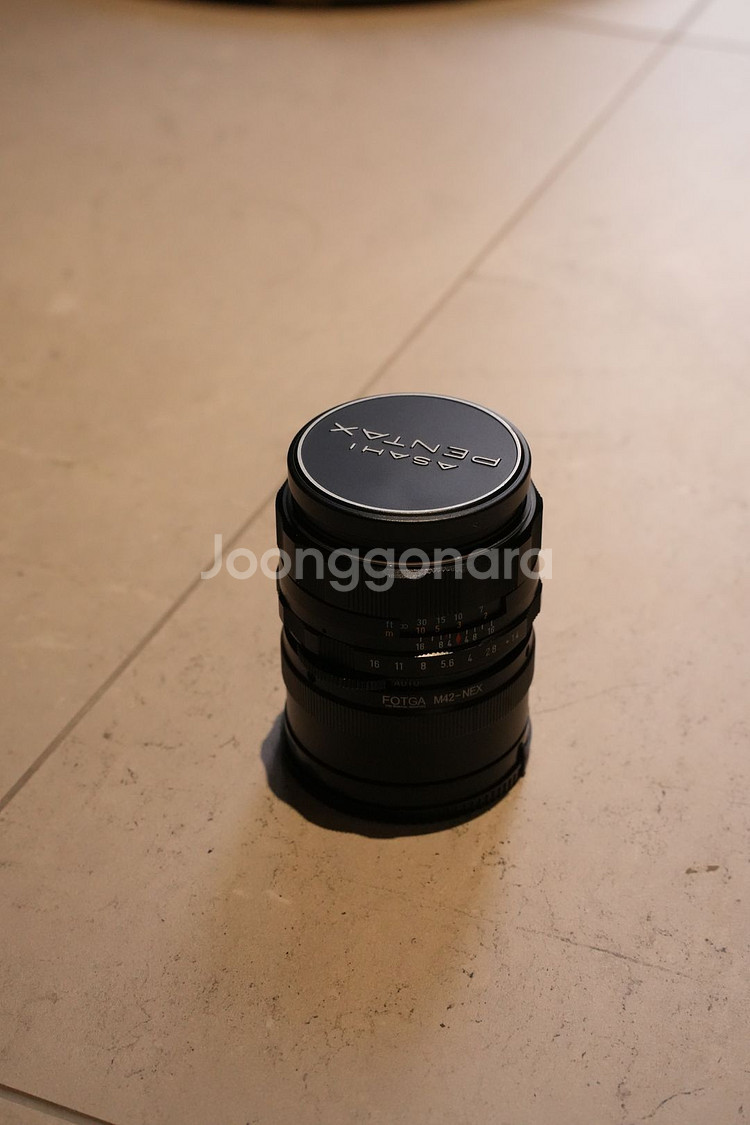 펜탁스 슈퍼 타쿠마 50mm f1.4 소니 변환링 포함--0