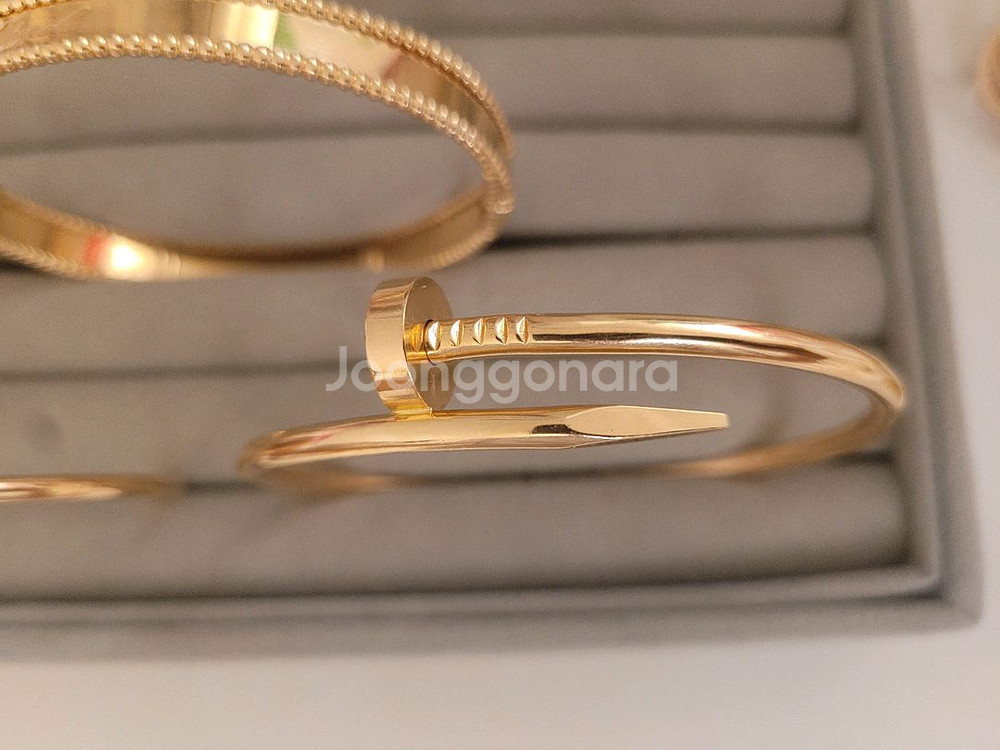 14k 못 팔찌 뱅글 팔찌 19cm--2