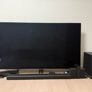 대형삼성 65인치 평면 TV + 사운드바