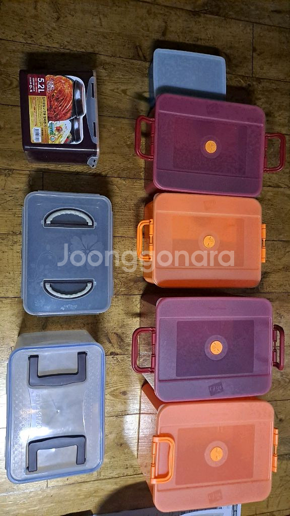 타파웨어 김치통 반찬통 락스타 밀폐용기--0