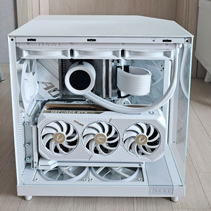 9800x3d 5080화이트 nzxt 본체