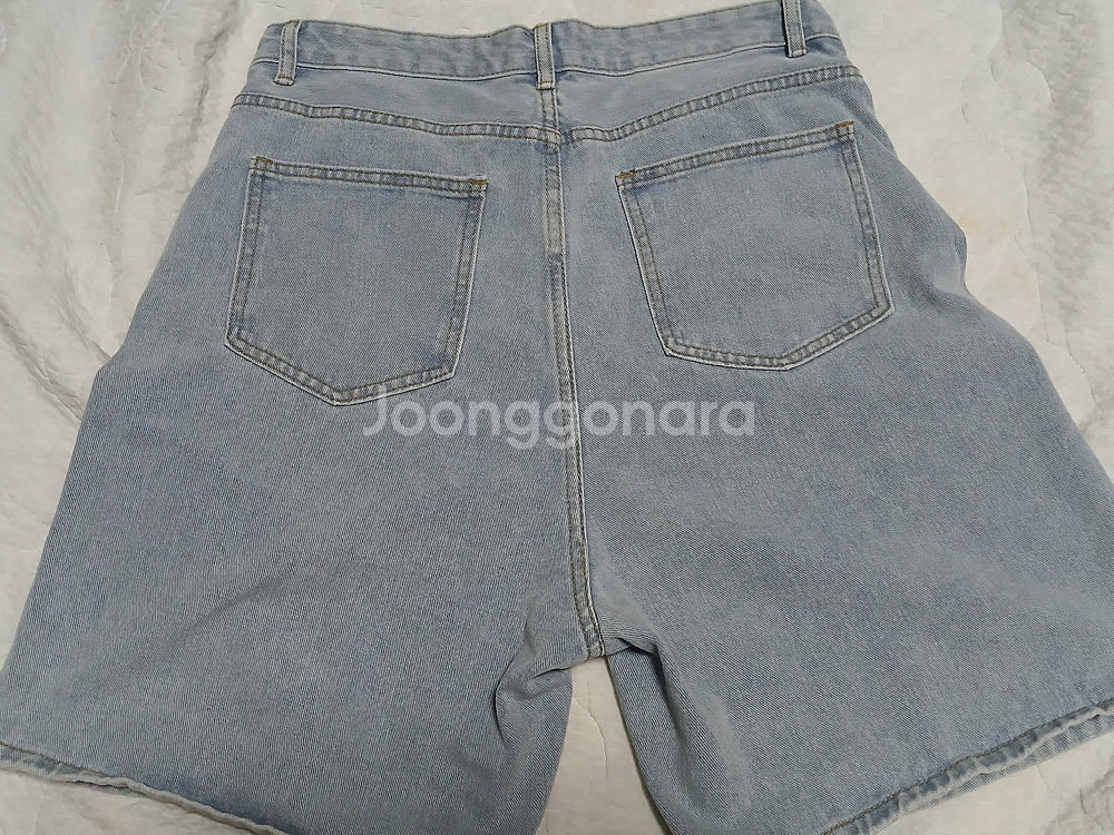 널널핏 데님 연청 5부 반바지--6