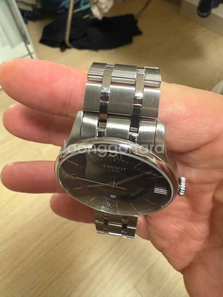 티쏘 슈망 데 뚜렐 블루 42mm 새상품급 팝니다--4