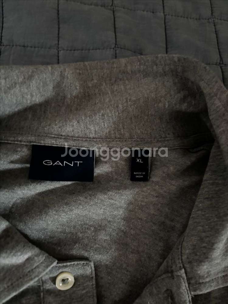 간트 반팔 셔츠 그레이/XL--1