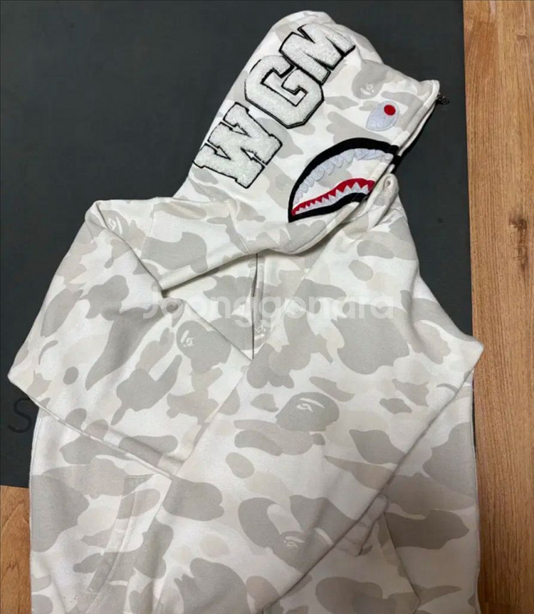 베이프 샤크 후드집업xl--0