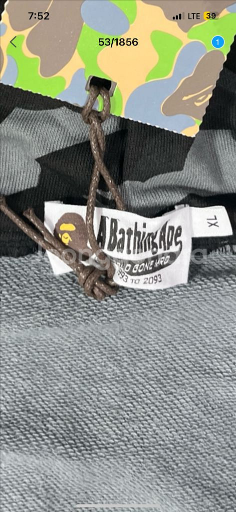 베이프 샤크 후드집업xl--4