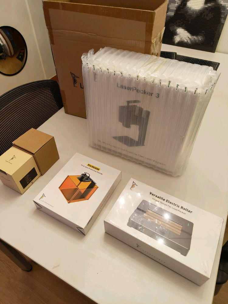 레이저패커3 디럭스 풀세트 미개봉 레이저 각인기 이미지