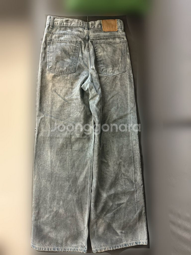 엘무드 맥스 와이드 데님 어글리 섀도우 44사이즈 바지--2