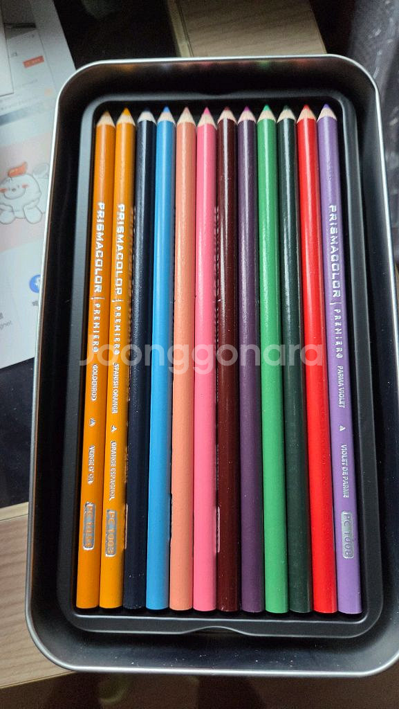 프리즈마색연필 36색 흰색 1회사용 새상품--2