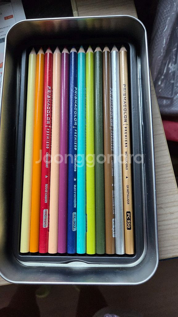 프리즈마색연필 36색 흰색 1회사용 새상품--3