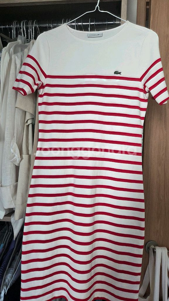 Lacoste 스트라이프 원피스 34 스몰사이즈--0
